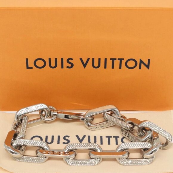 LOUIS VUITTON Collier LV Edge GM Necklace metal Silver tone MP3000 Auth 116084AM - Picture 14 of 14